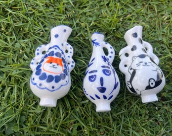 Handmade Ceramic Mini Vase Magnet | Cute Pottery Fridge Magnet Bud Vase | Unique Small Flower Holder Gift for Home Decor