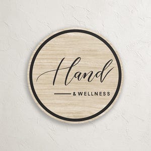 Custom Wood Logo Sign for Business | Laser Cut Wooden Sign for Office or Storefront | Personalized Company Wall Decor