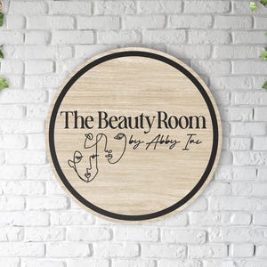 Custom Wood Logo Sign for Business | Laser Cut Wooden Sign for Office or Storefront | Personalized Company Wall Decor