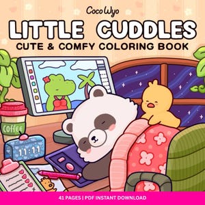 Little Cuddles Coloring Pages Cozy Coloring Books Digital Download 41 Coloring Pages Coco Wyo pdf