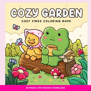 Cozy Garden Coloring Pages Cozy Coloring Book Digital Download 45 Coloring Pages PDF