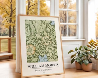 William Morris Fruit Wallpaper Print, 1862 Botanisches Muster Poster, Kunsthandwerk Giclée