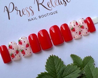 Press on Nails - Strawberry Blossom