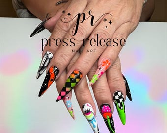 Press on Nails- Trippy Tips