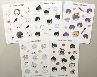 Love and Deepspace LADS inspired sticker, cute sticker | Sylus, Caleb, Rafayel, Zayne, Xavier |