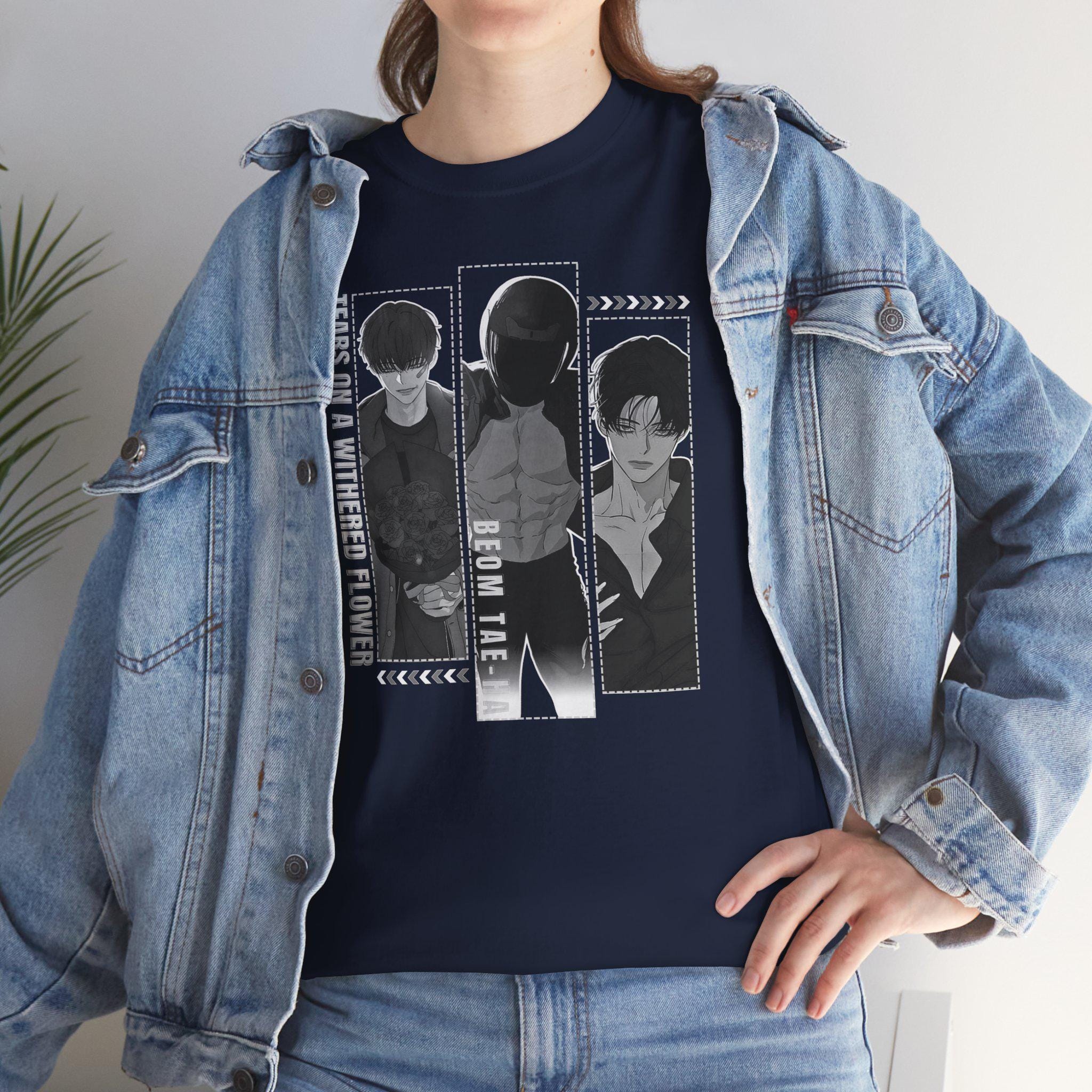 Tears on a Withered Flower Webtoon Shirt: Manhwa Graphic Tee