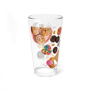 Mengglas, aangepast glas 16 oz - 0,45 ml voor zomerdrankjes, cocktailglas, gepersonaliseerd bargerei, cadeau barman, cadeau cocktailliefhebber