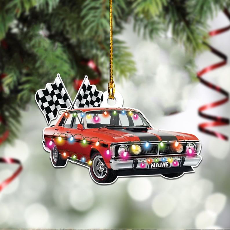 Racing Drag Car Ornament Drag Car Racing Christmas Ornament Etsy