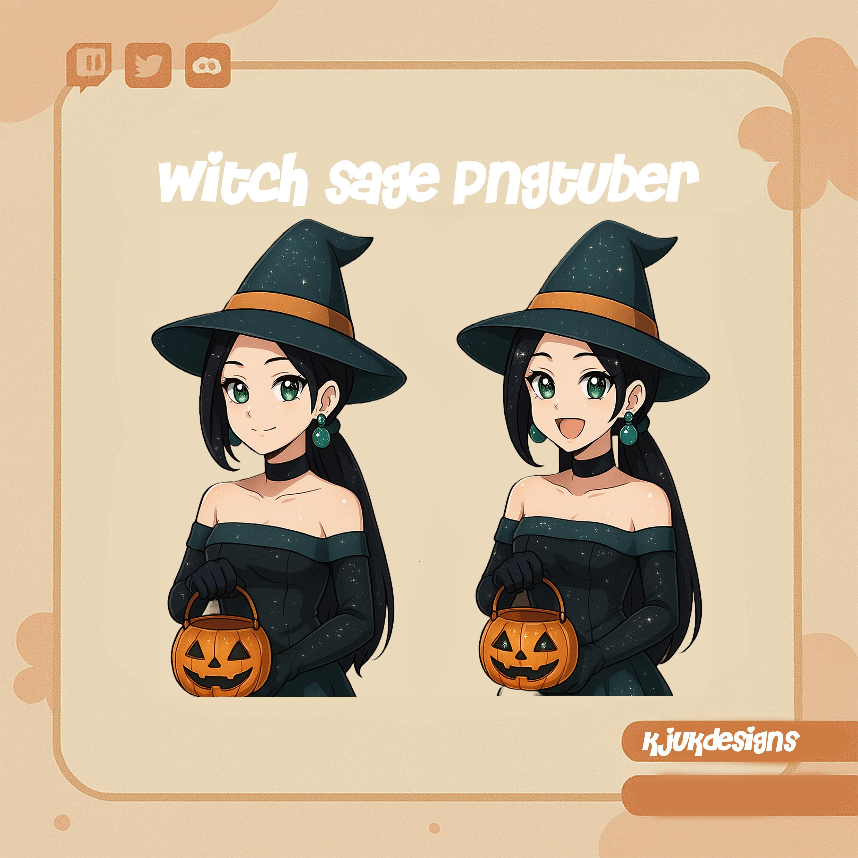 Witch Sage PNGTuber | Magical Valorant Inspired Pngtuber