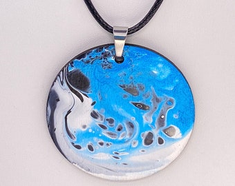 Hand Painted Iridescent Necklace