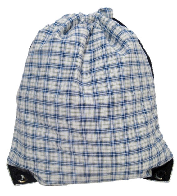 plaid bookbag