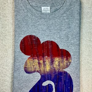 Hand Painted Unisex, Graphic T Shirt, Cool Artistic Classic Tshirt, Medium