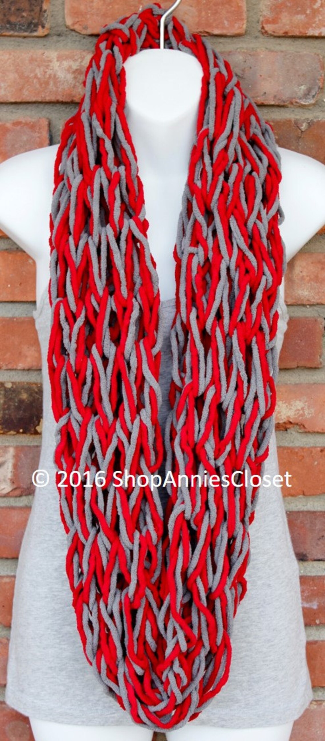 Chunky Arm Knit Chenille Infinity Scarf Cowl - Etsy