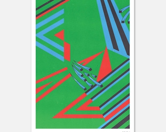 Póster vintage de la camiseta de portero del Manchester United de la temporada 1992-94