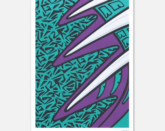 Póster vintage de la camiseta de portero del Liverpool FC de la temporada 1995-96
