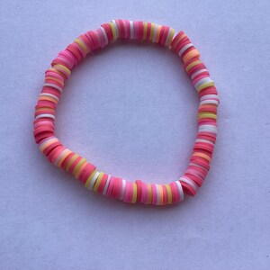 Preppy sunset beaded bracelet