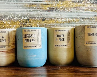 Handmade Coconut Soy Candle – Spa Aromatherapy, Stress Relief