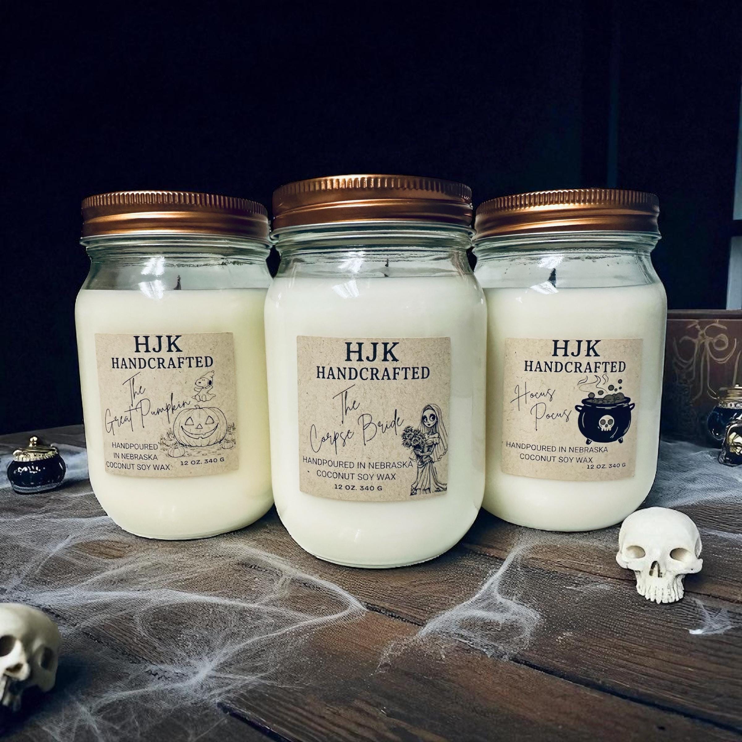 Halloween Candle Gift | Hand Poured Pumpkin Soy Wax | Jack O Lantern ...