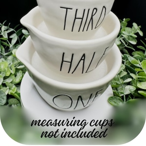 The Classic Riser Set for Rae Dunn Measuring Cups without handles