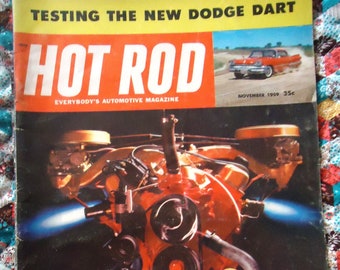 HOT ROD MAGAZINE, 1959, National Championship Drags, Dragster, Roadster, Rat Rod, Muscle Cars, Cycle-Rodder, Explore Now!, embrace123@etsy