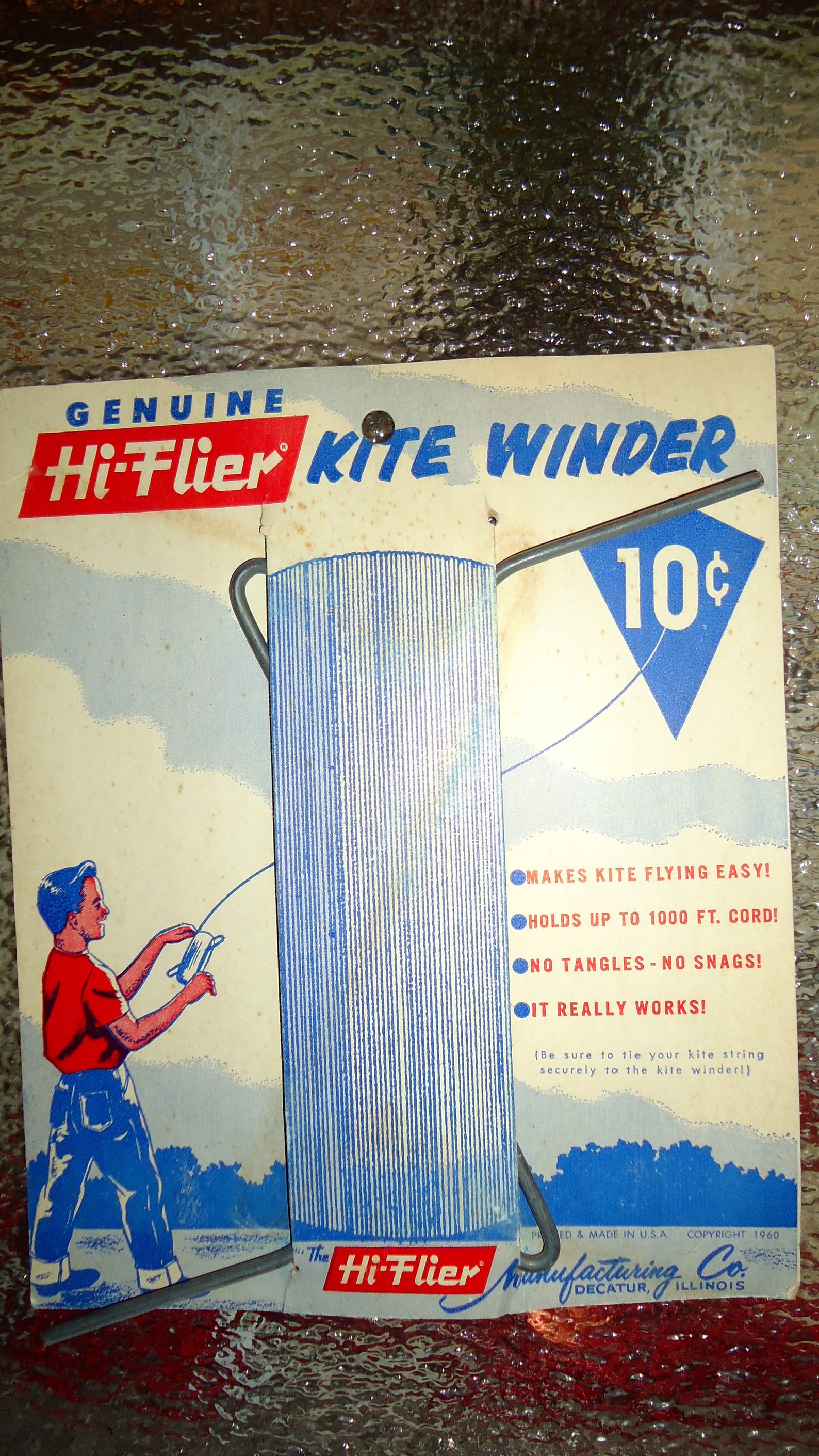 1960 HiFlyer Kite Winder Solid Steel Construction Kites Etsy