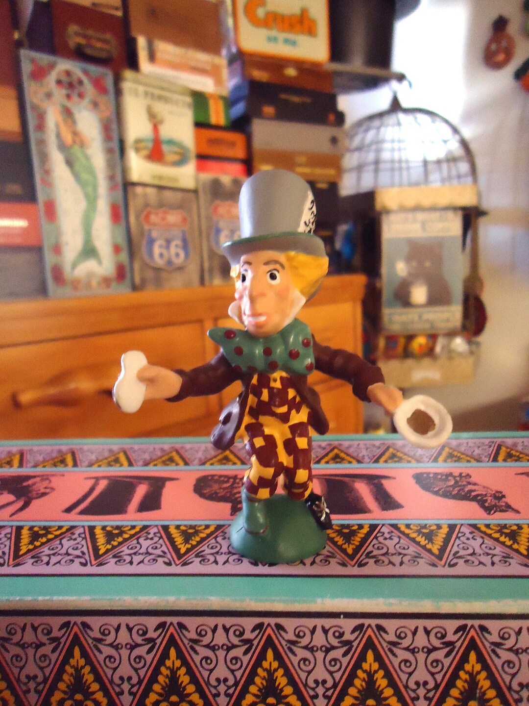 ALICE IN WONDERLAND, 1990, Mad Hatter, 3.5 Inch Tall, Pvc Figure ...