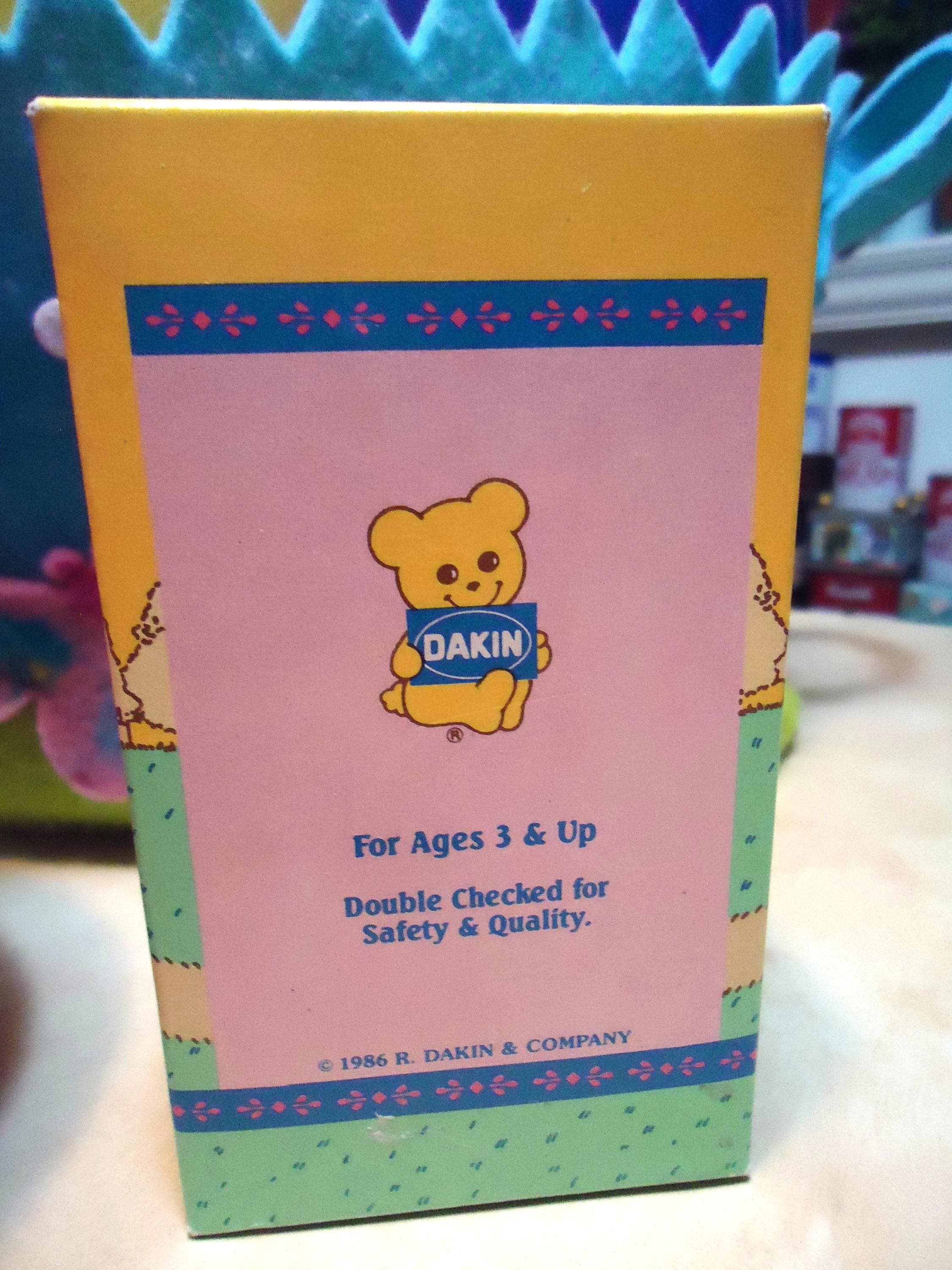 1986 DAKIN FLOCKED BUNNY, Anthropomorphic Toy Rabbit, in Original Box ...