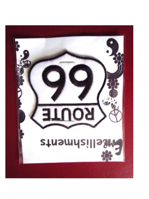 ROUTE 66 PATCH, 2.5 inch Iron On Patch, Embroider… - image 5