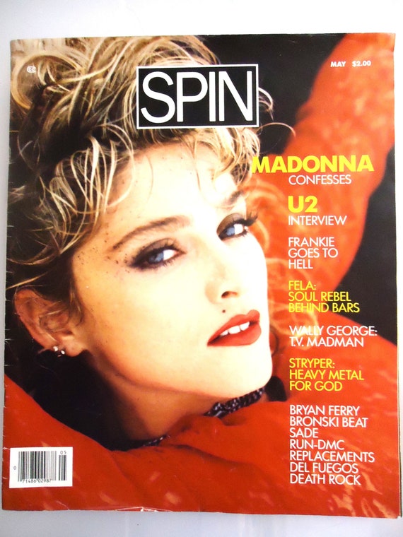 SPIN MAGAZINE, 1985, Madonna on Cover, Vol.1, No. 1