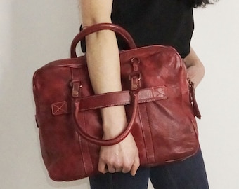 RED WINE Leather Bag, PRINTZ, Personalized Italian Leather handbag, ItalianLeather Bag, Italia  Leather Satchel, Leather Crossbody Bag