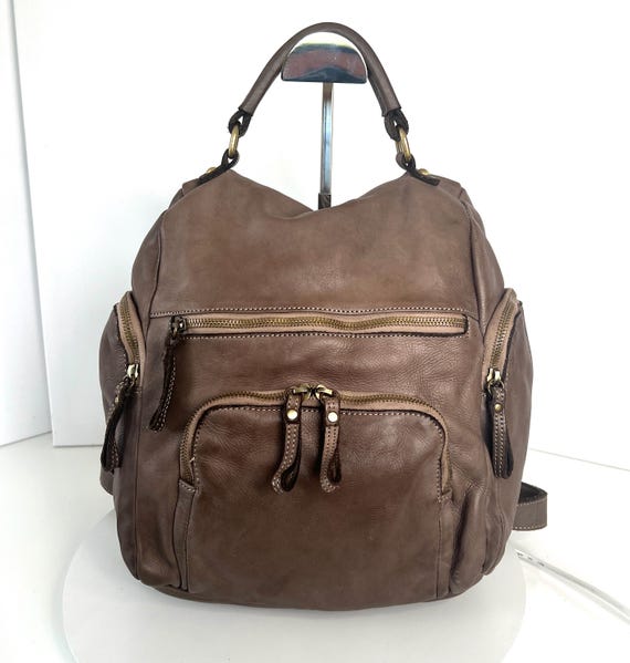bp convertible faux leather backpack CONVERTIBLE BACKPACK B1 / BLACK  LE BAS