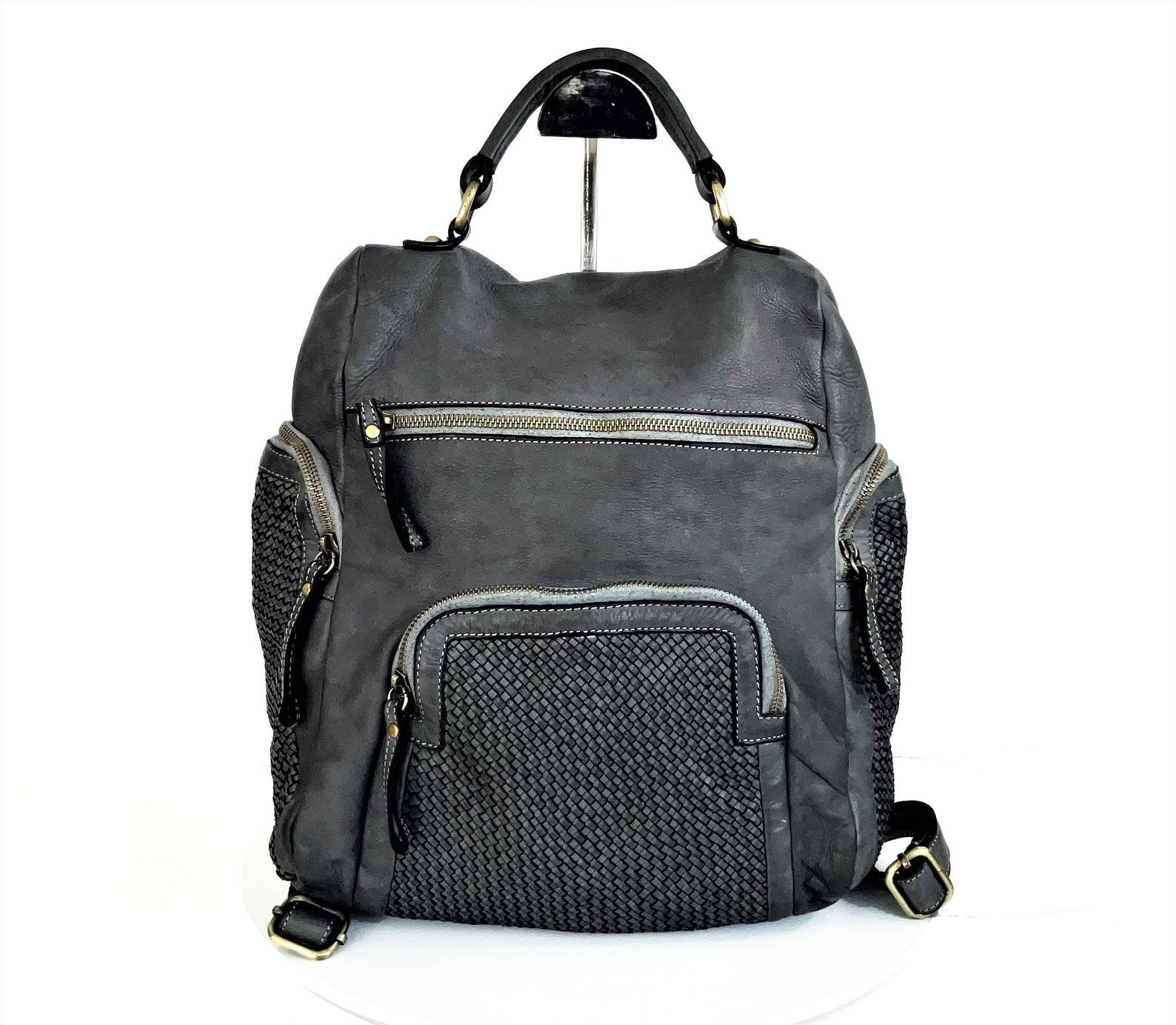 Cognac Soft Leather Backpack Slouchy Italian Backpacks Handmade Bag cognac-soft-leather-backpack-slouchy-italian-backpacks-handmade-bag