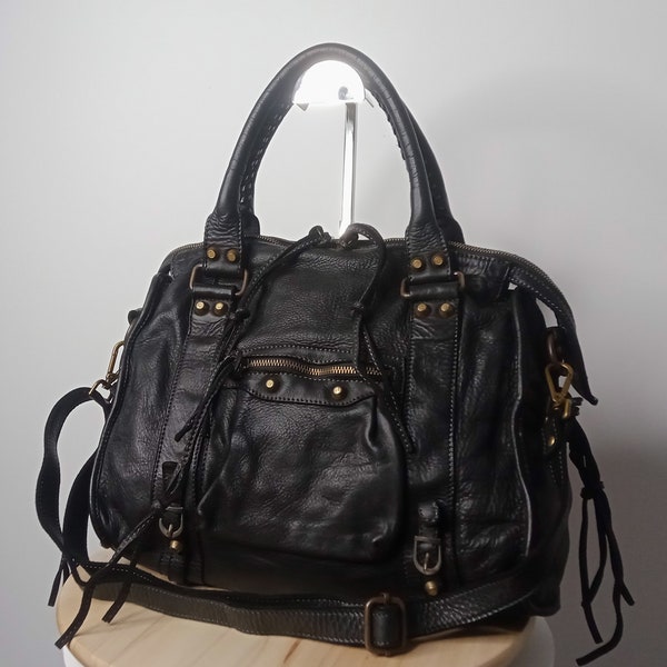 Italian Leather Bag - Etsy