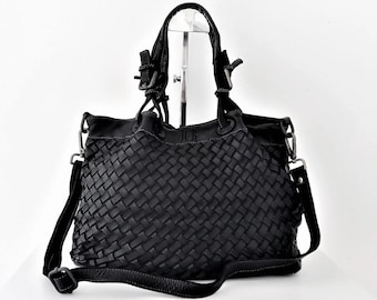 FRANCESCO BIASIA totebag　Vintage　y2k 00s Vintage 90s Y2K FRANCESCO BIASIA Black Beautiful Soft Leather