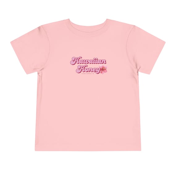 Hawaiian Honey Toddler Tee, Cute Kid's T-Shirt, Summer Vibes, Beachwear, Gift for Toddlers, Playdate Outfit