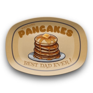Weekend Pancakes, Best Dad Ever, Father&#39;s Day Gift, Pancake Party Platter