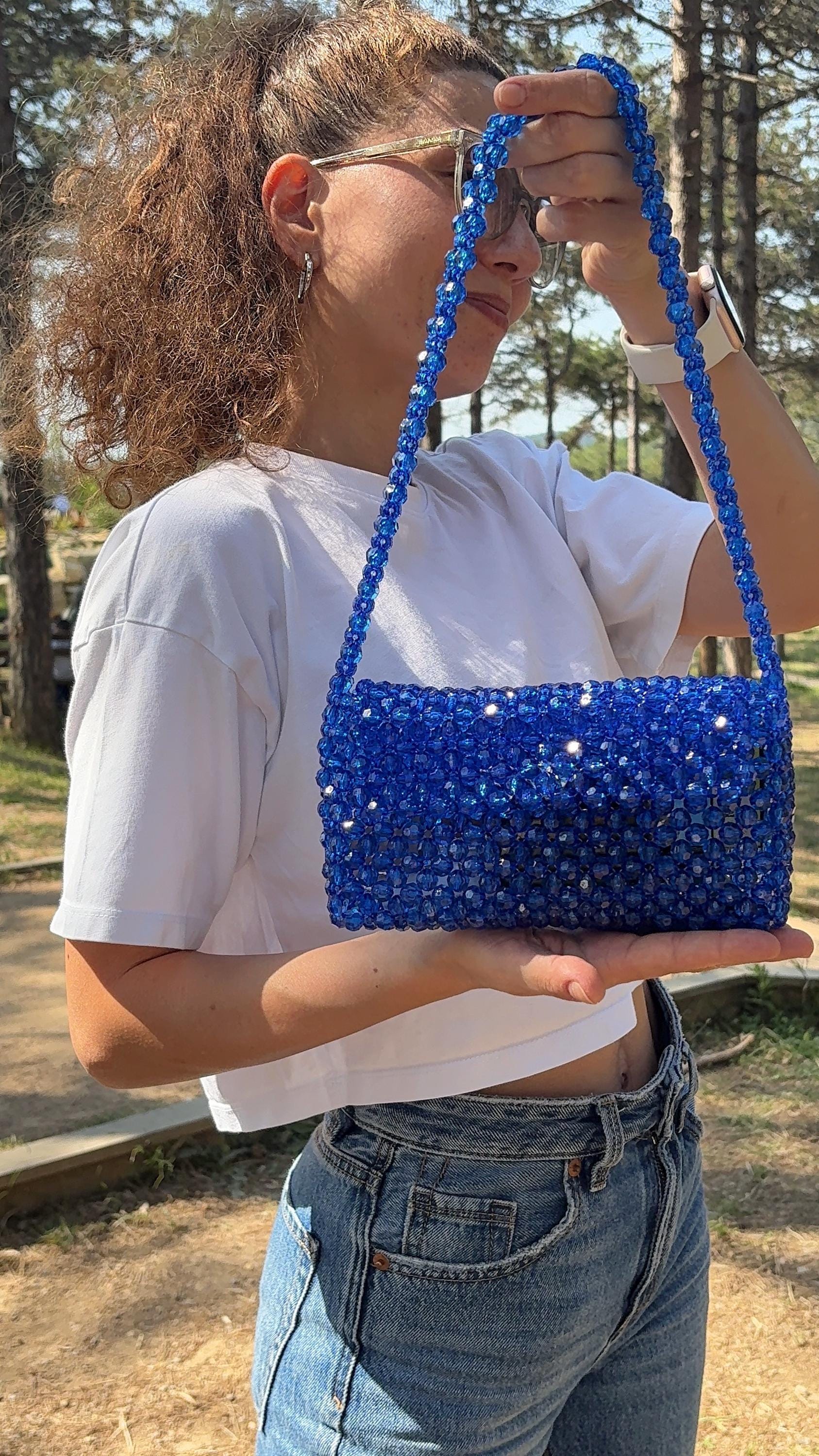 Crystal Beaded Bag | Crystal Bead Bag | Bead Bag | Beaded Bag | Crystal Bag | Bag | Crystal Beaded Bag | Crytstal Bead Bag |
