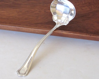 Antique Wallace Washington sterling silver gravy ladle, monogram K