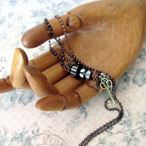 Legba necklace, unusual voodoo hoodoo vodou jewelry, papa legba image 5