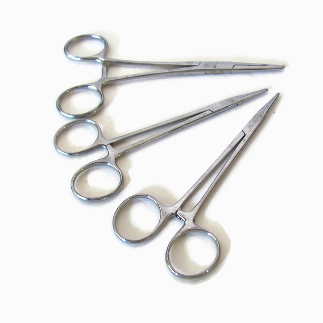 DawnProMed Curved Hemostat Forceps Set – 8" And 12" Locking Clamps, German Grade, Multipurpose