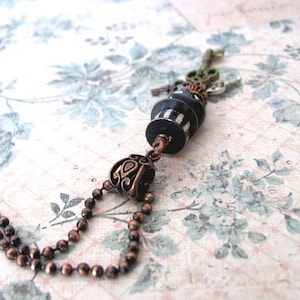 Legba necklace, unusual voodoo hoodoo vodou jewelry, papa legba image 3