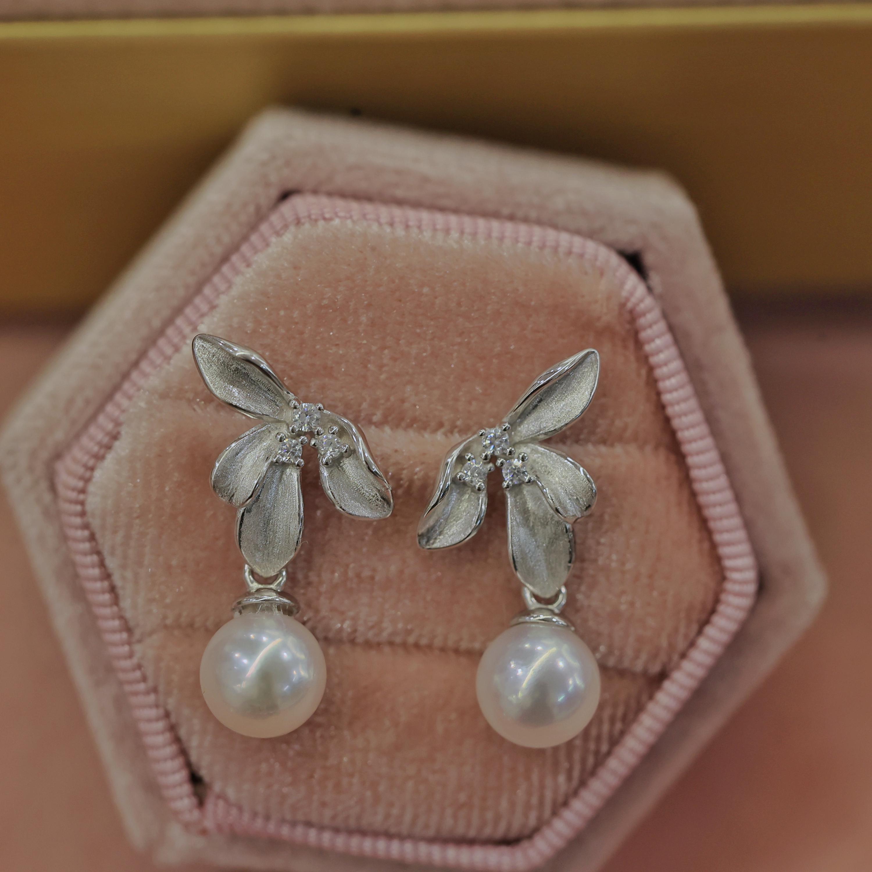 Akoya Pearl Drop Earrings