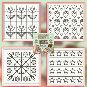 CoCo Wyo Comfy Patterns Coloring Book PDF – 40 Printable Pages for Kids & Adults, Instant Digital Download, Bold and Easy Coloring Book