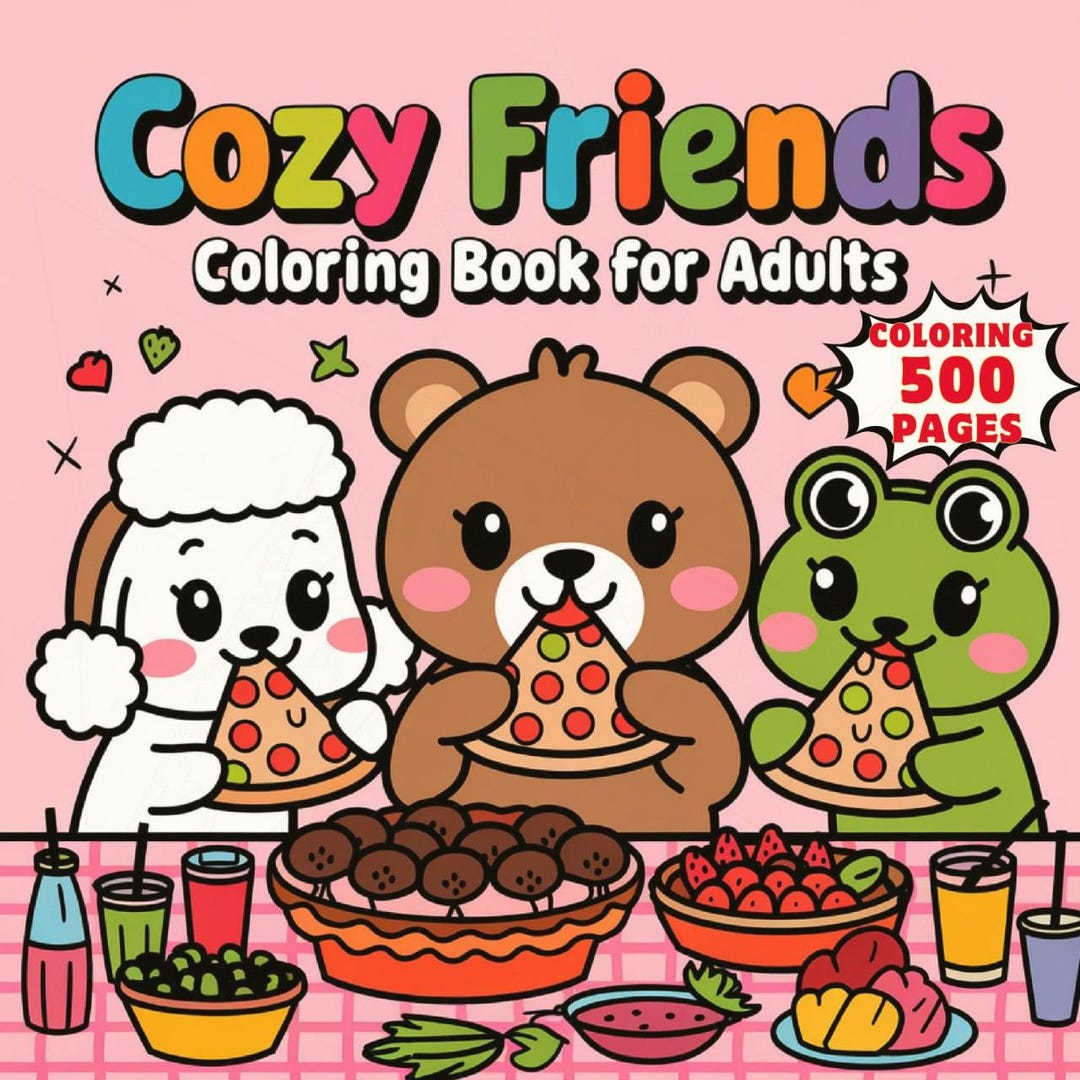 Coco Wyo Cozy Friends Coloring Book PDF – 500 Printable Pages for Kids ...