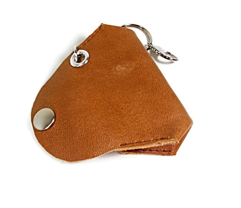 Keychain Coin Purse Leather Keychain Coin Pouch Keychain Etsy