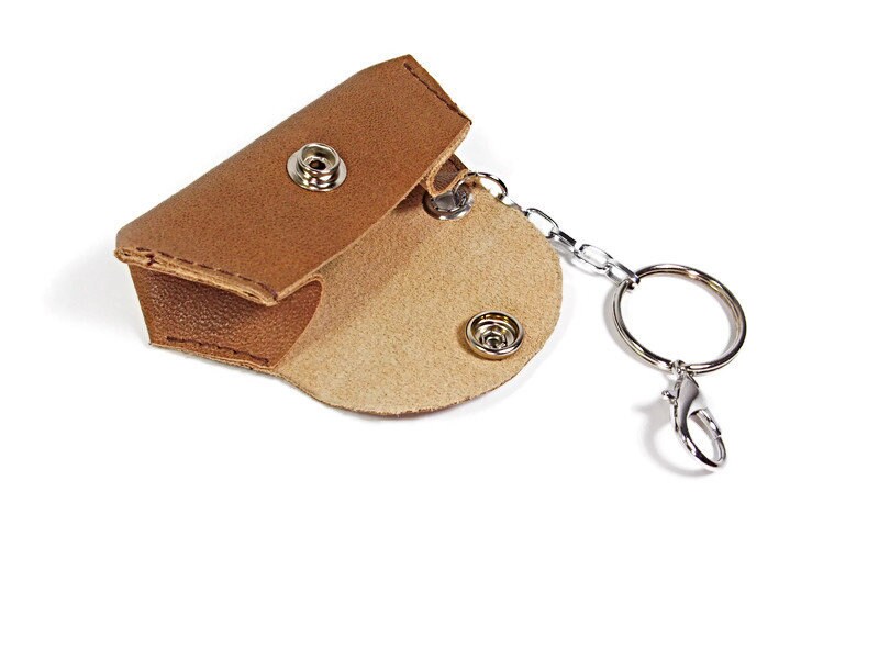 Keychain Coin Purse Leather Keychain Coin Pouch Keychain Etsy