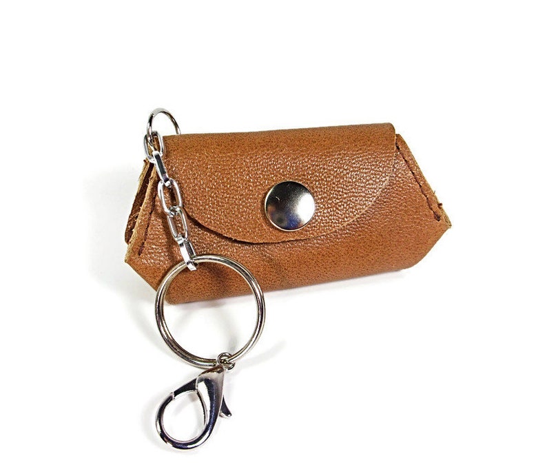Keychain Coin Purse Leather Keychain Coin Pouch Keychain Etsy
