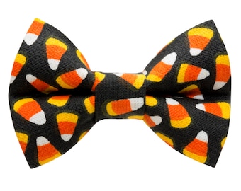 Cat Bow Tie - "The Sweet Tooth " -  Limited Halloween Candy Corn