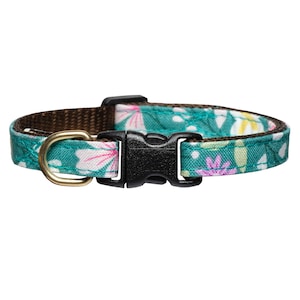Cat Collar - &quot;The April Showers&quot; -  Breakaway / Floral, Pastel, Spring Flowers / Cat + Kitten