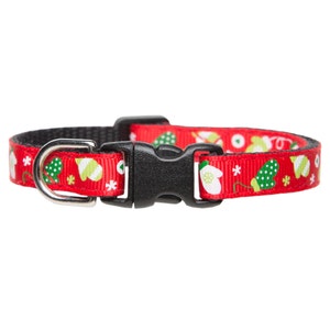 Cat Collar - &quot;The S-Mitten&quot; - Holiday Mitten Print